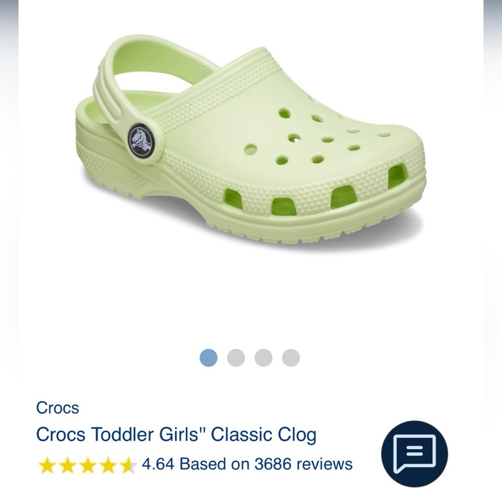 Crocs Toddler Girls"' Classic Clog in Green Size 6
50/80